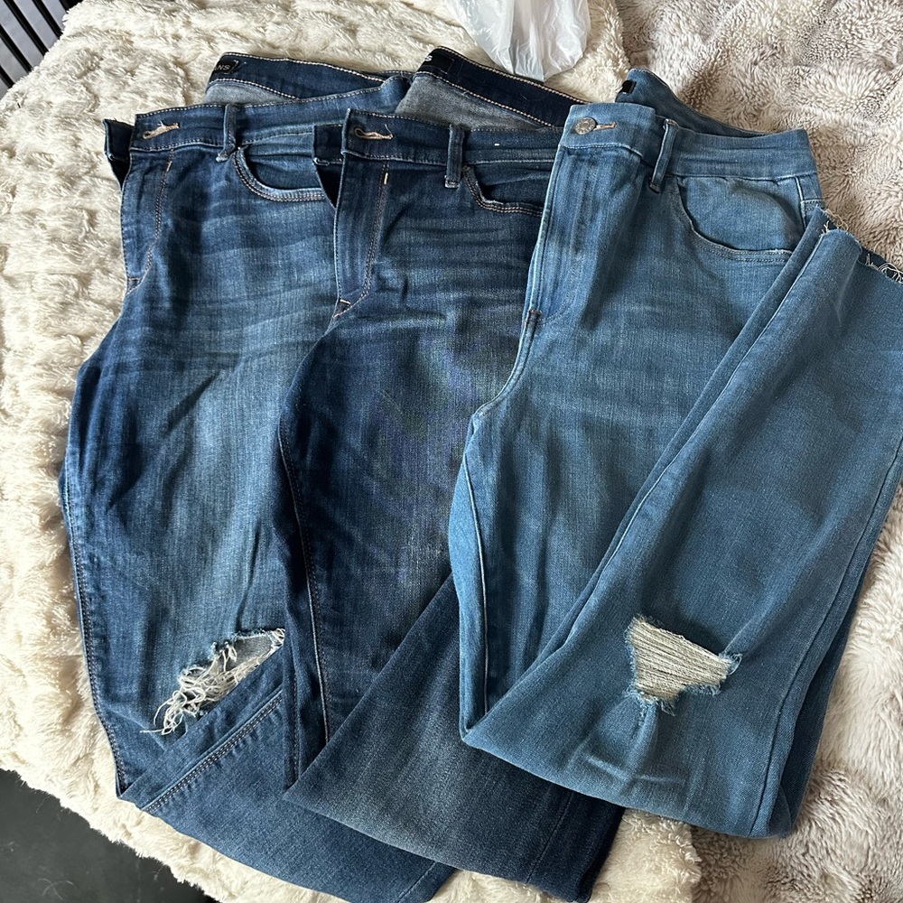 All size 12 regular express jeggings. Midrise